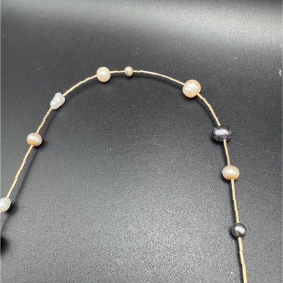 Gold Filled Authentic Pearl Necklace 26in long - Picture 4 of 7